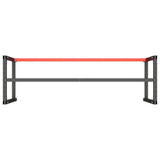 Work Bench Frame Matte Black and Matte Red 180x57x79 cm Metal