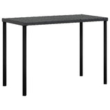 5 Piece L-shaped Couch Sofa Set with Cushions Poly Rattan Black - 45-Degree Angle