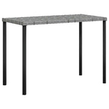 5 Piece L-shaped Couch Sofa Set with Cushions Poly Rattan Grey - 45-Degree Angle