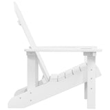 Garden Adirondack Chair HDPE White - Top-Down View