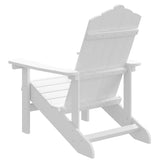 Garden Adirondack Chair HDPE White - 45-Degree Angle