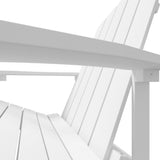 Garden Adirondack Chair HDPE White - Rear View