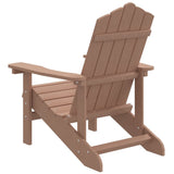 Garden Adirondack Chair HDPE Brown - 45-Degree Angle