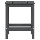 Garden Adirondack Table Anthracite 38x38x46 cm HDPE - 45-Degree Angle