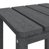 Garden Adirondack Table Anthracite 38x38x46 cm HDPE - Rear View