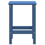 Garden Adirondack Table Aqua Blue 38x38x46 cm HDPE - Top-Down View