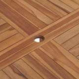 Garden Dining Table ?110x75 cm Solid Wood Teak