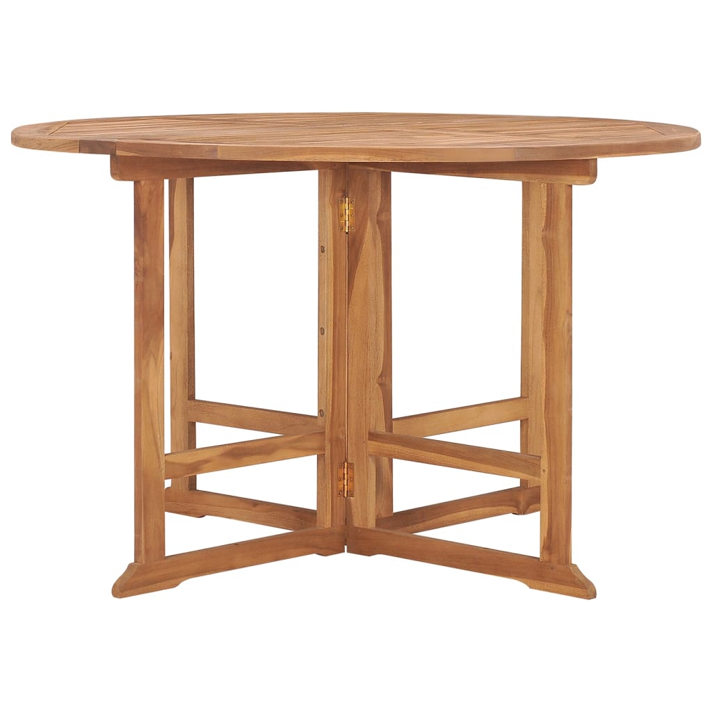 Folding Garden Dining Table ?110x75 cm Solid Wood Teak