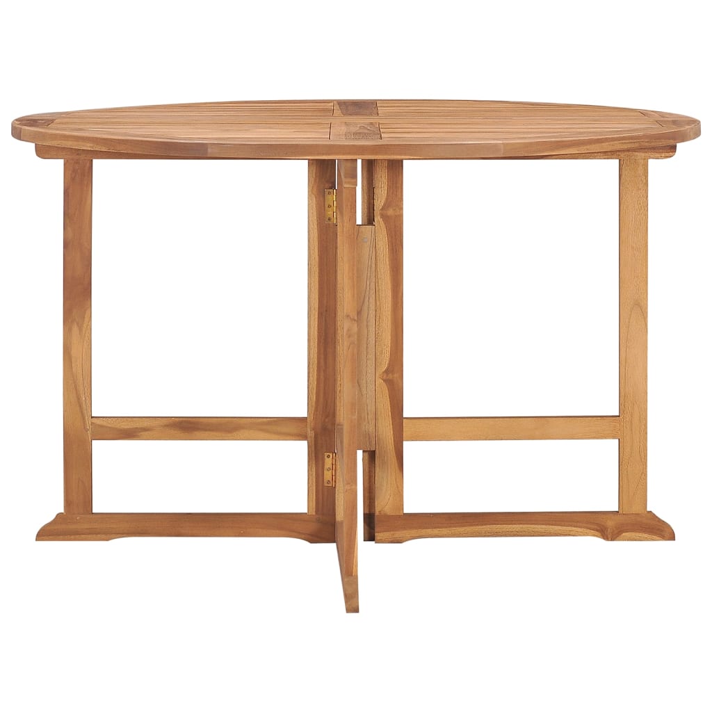 Folding Garden Dining Table ?110x75 cm Solid Wood Teak