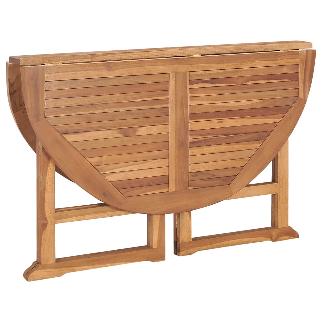 Folding Garden Dining Table ?110x75 cm Solid Wood Teak