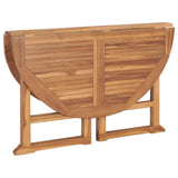 Folding Garden Dining Table ?110x75 cm Solid Wood Teak - Rear View