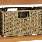 Bathroom Vanity Cabinet with 3 Baskets Teak 132x45x75 cm