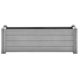 Garden Raised Bed PP Stone Grey 100x43x35 cm