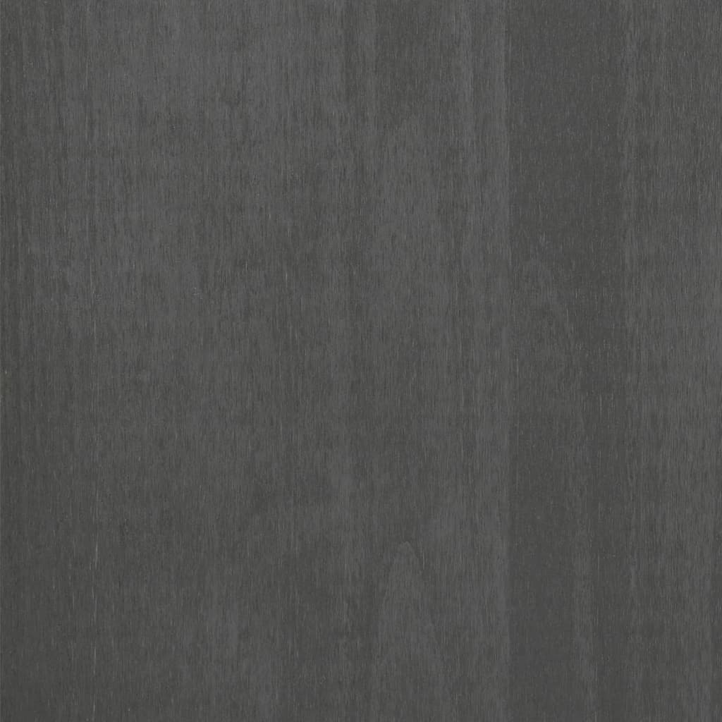 Bedside Cabinet "HAMAR" Dark Grey 40x35x44.5 cm Solid Pinewood