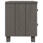 Bedside Cabinet "HAMAR" Light Grey 40x35x44.5 cm Solid Pinewood