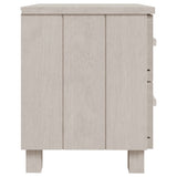 Bedside Cabinets"HAMAR"2 pcs White 40x35x44.5 cm Solid Wood