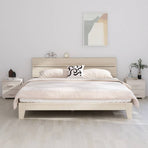 Bedside Cabinets"HAMAR"2 pcs White 40x35x44.5 cm Solid Wood