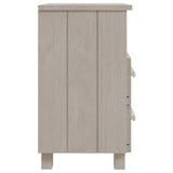 Bedside Cabinet "HAMAR" White 40x35x62 cm Solid Wood Pine