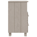 Bedside Cabinet "HAMAR" White 40x35x62 cm Solid Wood Pine