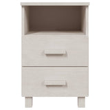 Bedside Cabinets"HAMAR"2 pcs White 40x35x62 cm Solid Wood