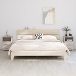 Bedside Cabinets"HAMAR"2 pcs White 40x35x62 cm Solid Wood