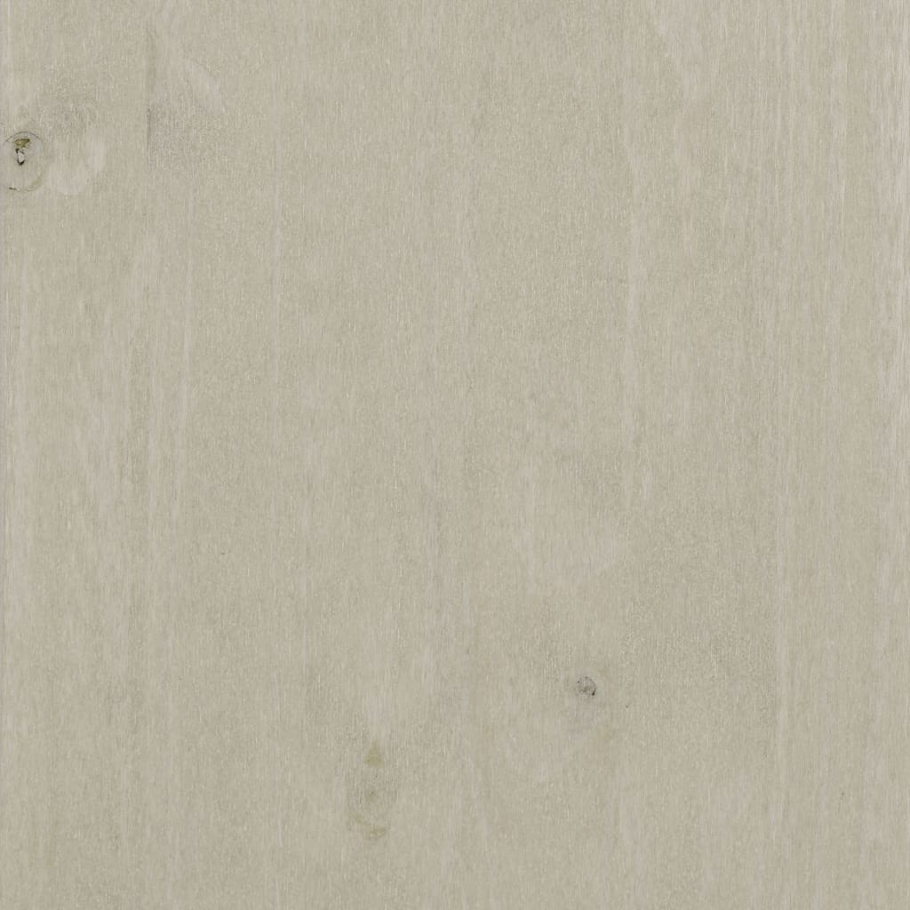Sideboard "HAMAR" White 79x40x80 cm Solid Wood Pine