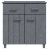 Sideboard "HAMAR" Dark Grey 79x40x80 cm Solid Wood Pine