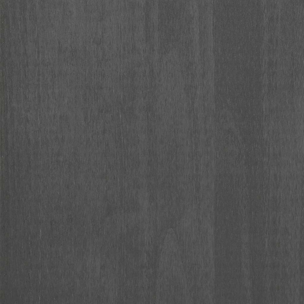 Sideboard "HAMAR" Dark Grey 79x40x80 cm Solid Wood Pine