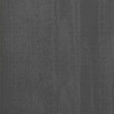 Sideboard "HAMAR" Dark Grey 79x40x80 cm Solid Wood Pine