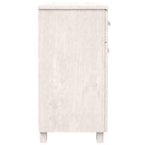 Sideboard "HAMAR" White 113x40x80 cm Solid Wood Pine