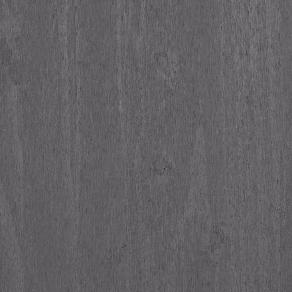 Sideboard "HAMAR" Light Grey 113x40x80 cm Solid Wood Pine