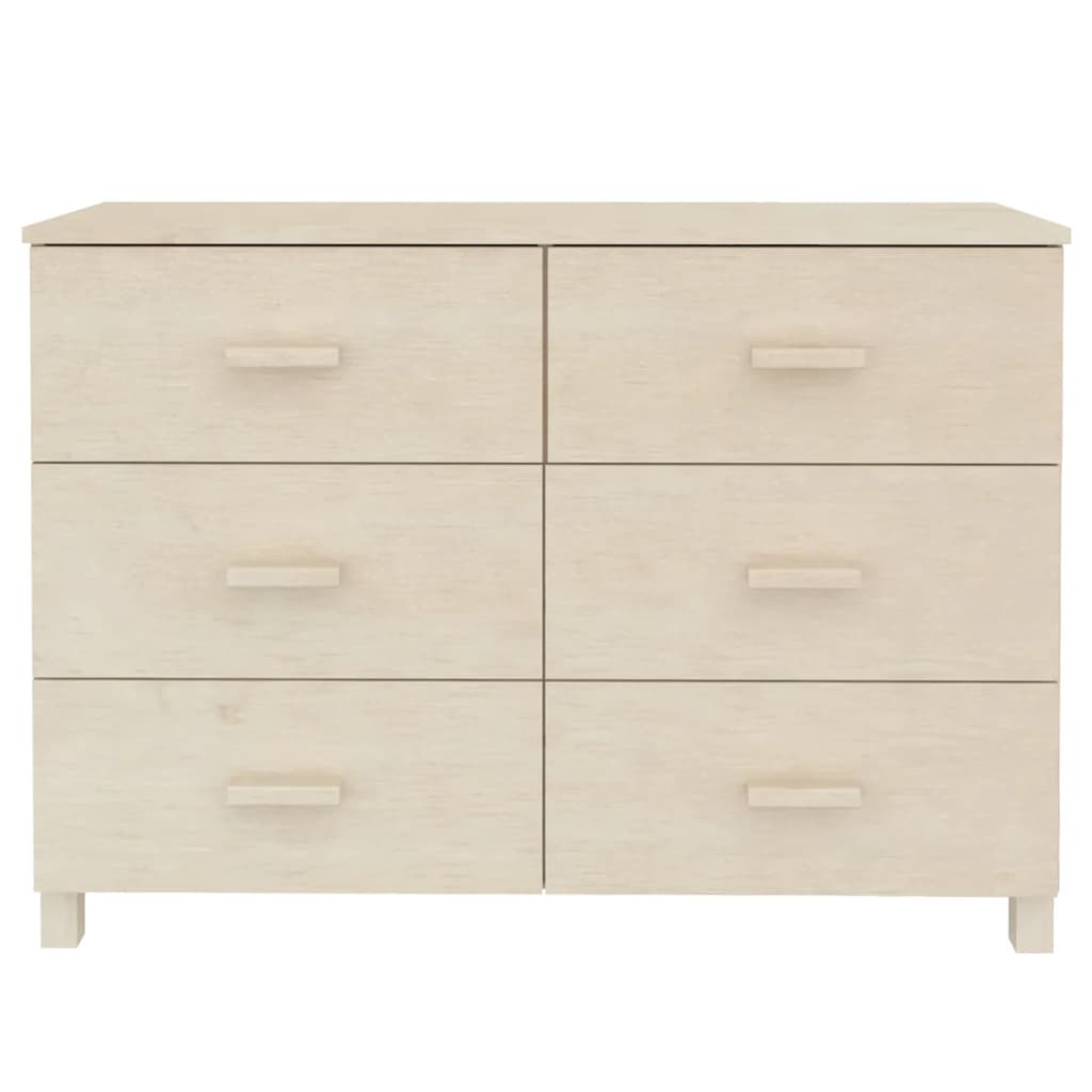 Sideboard "HAMAR" Honey Brown 113x40x80 cm Solid Wood Pine
