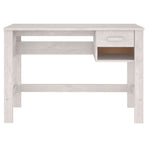 Desk "HAMAR" White 110x40x75 cm Solid Wood Pine