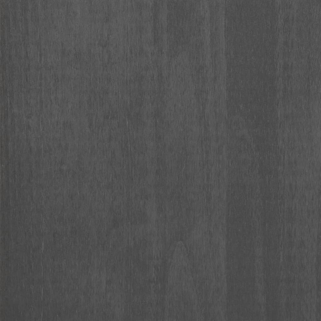 Desk "HAMAR" Dark Grey 110x40x75 cm Solid Wood Pine