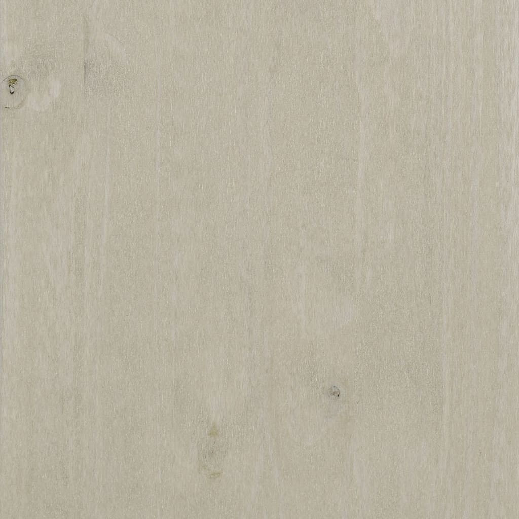 Desk "HAMAR" White 113x50x75 cm Solid Wood Pine