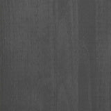 Desk "HAMAR" Dark Grey 113x50x75 cm Solid Wood Pine