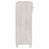 Console Table "HAMAR" White 90x35x90 cm Solid Wood Pine
