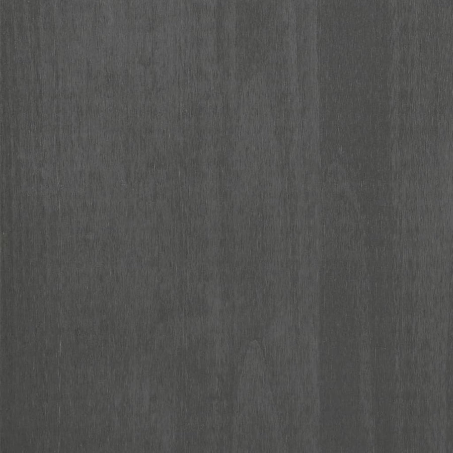 Console Table "HAMAR" Dark Grey 90x35x90 cm Solid Wood Pine