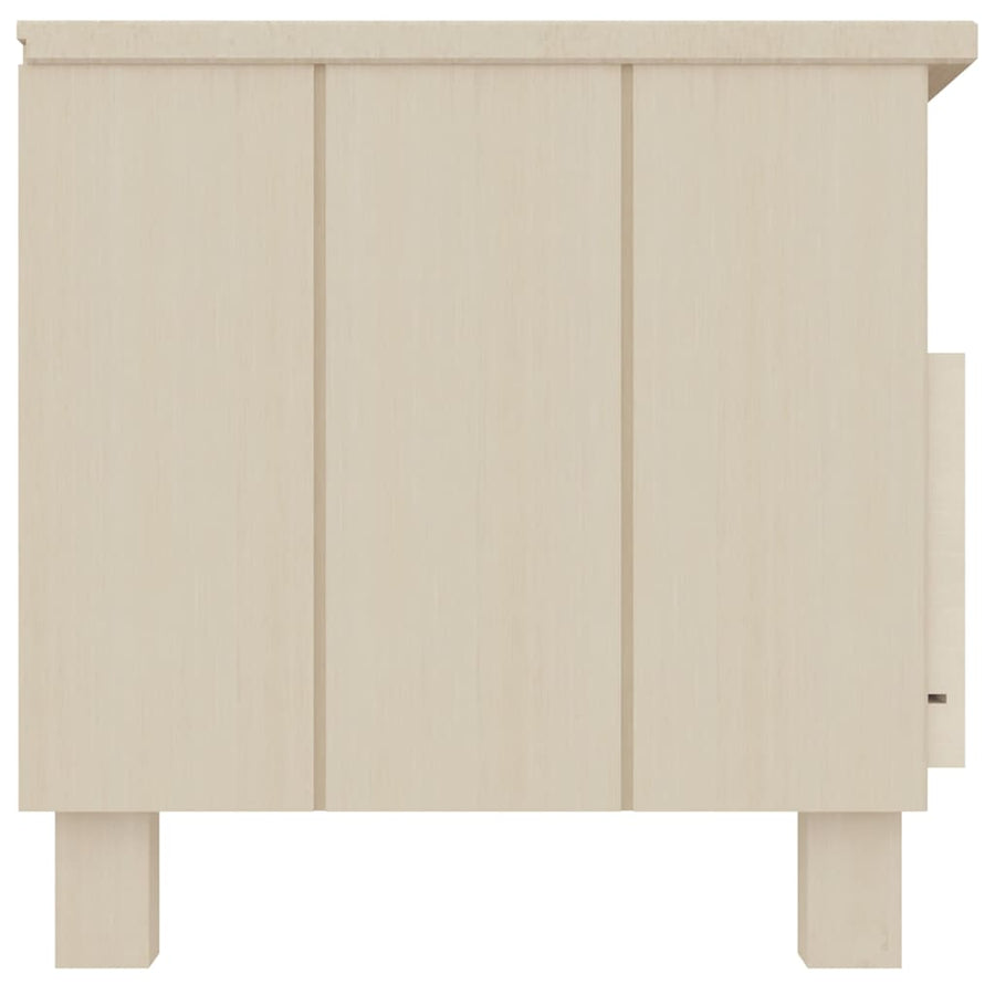 TV Cabinet "HAMAR" Honey Brown 106x40x40 cm Solid Wood Pine