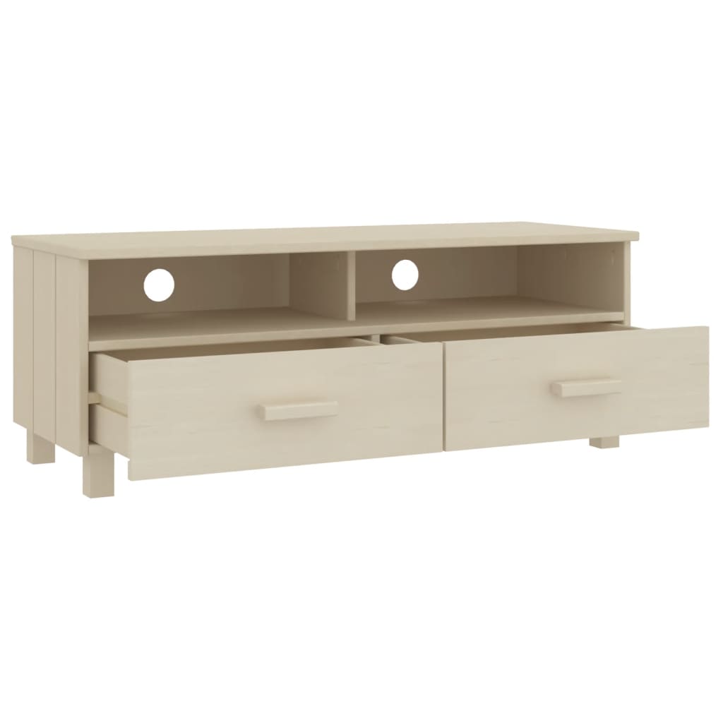 TV Cabinet "HAMAR" Honey Brown 106x40x40 cm Solid Wood Pine
