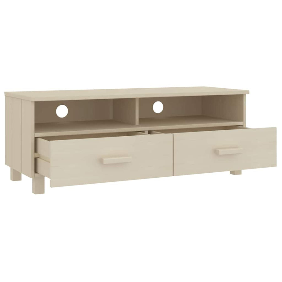 TV Cabinet "HAMAR" Honey Brown 106x40x40 cm Solid Wood Pine