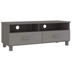 TV Cabinet "HAMAR" Light Grey 106x40x40 cm Solid Wood Pine