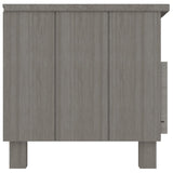 TV Cabinet "HAMAR" Light Grey 106x40x40 cm Solid Wood Pine