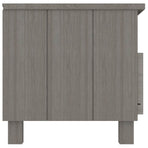 TV Cabinet "HAMAR" Light Grey 106x40x40 cm Solid Wood Pine