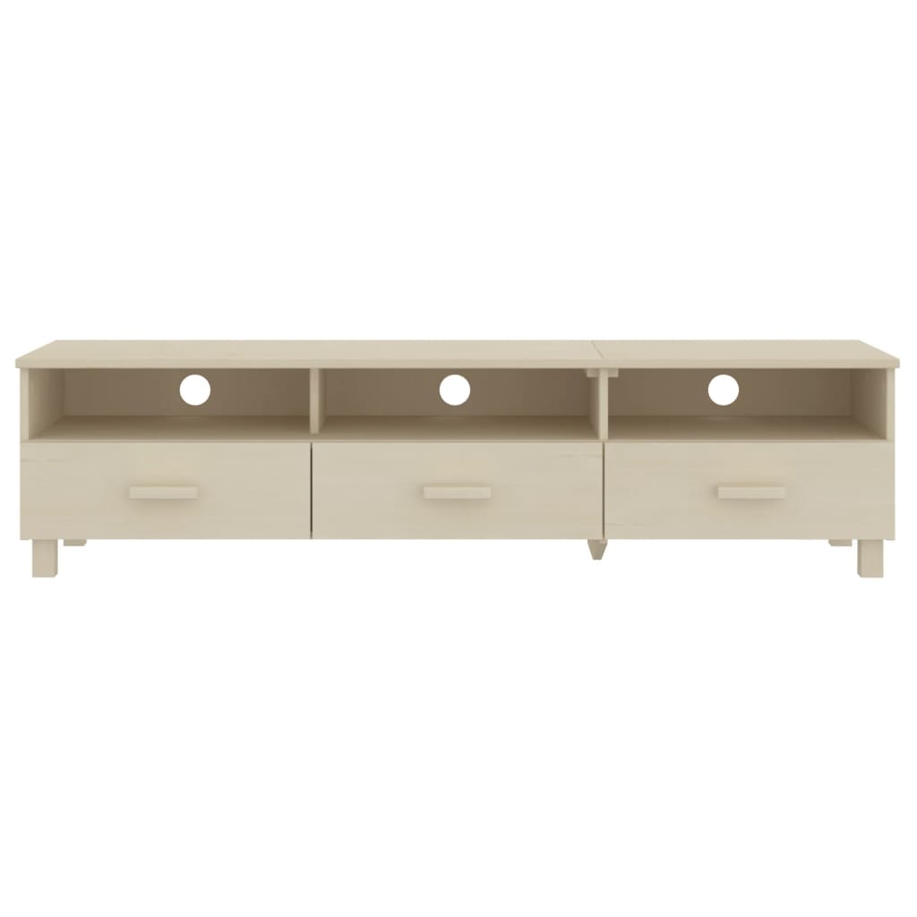 TV Cabinet "HAMAR" Honey Brown 158x40x40 cm Solid Wood Pine