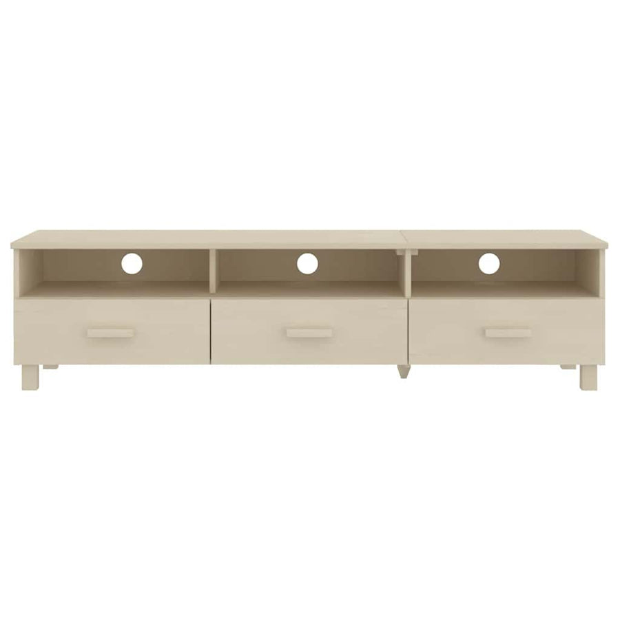 TV Cabinet "HAMAR" Honey Brown 158x40x40 cm Solid Wood Pine