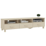 TV Cabinet "HAMAR" Honey Brown 158x40x40 cm Solid Wood Pine