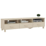 TV Cabinet "HAMAR" Honey Brown 158x40x40 cm Solid Wood Pine