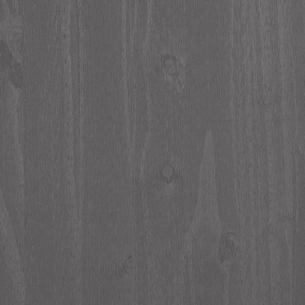 TV Cabinet "HAMAR" Light Grey 158x40x40 cm Solid Wood Pine