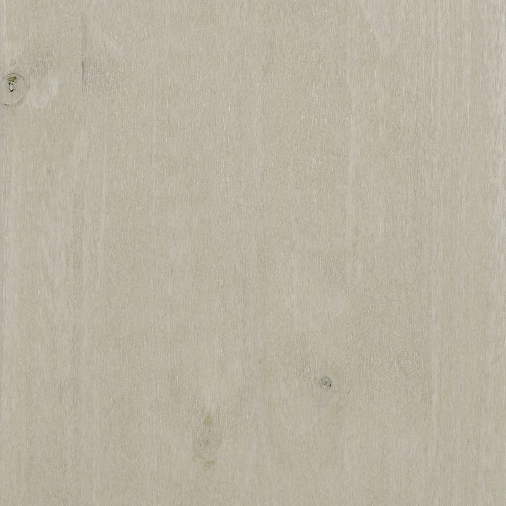 Wardrobe "HAMAR" White 99x45x137 cm Solid Wood Pine